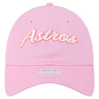 Casquette ajustable 9TWENTY rose pour femme des Astros de Houston de New Era pour la fête des mères
