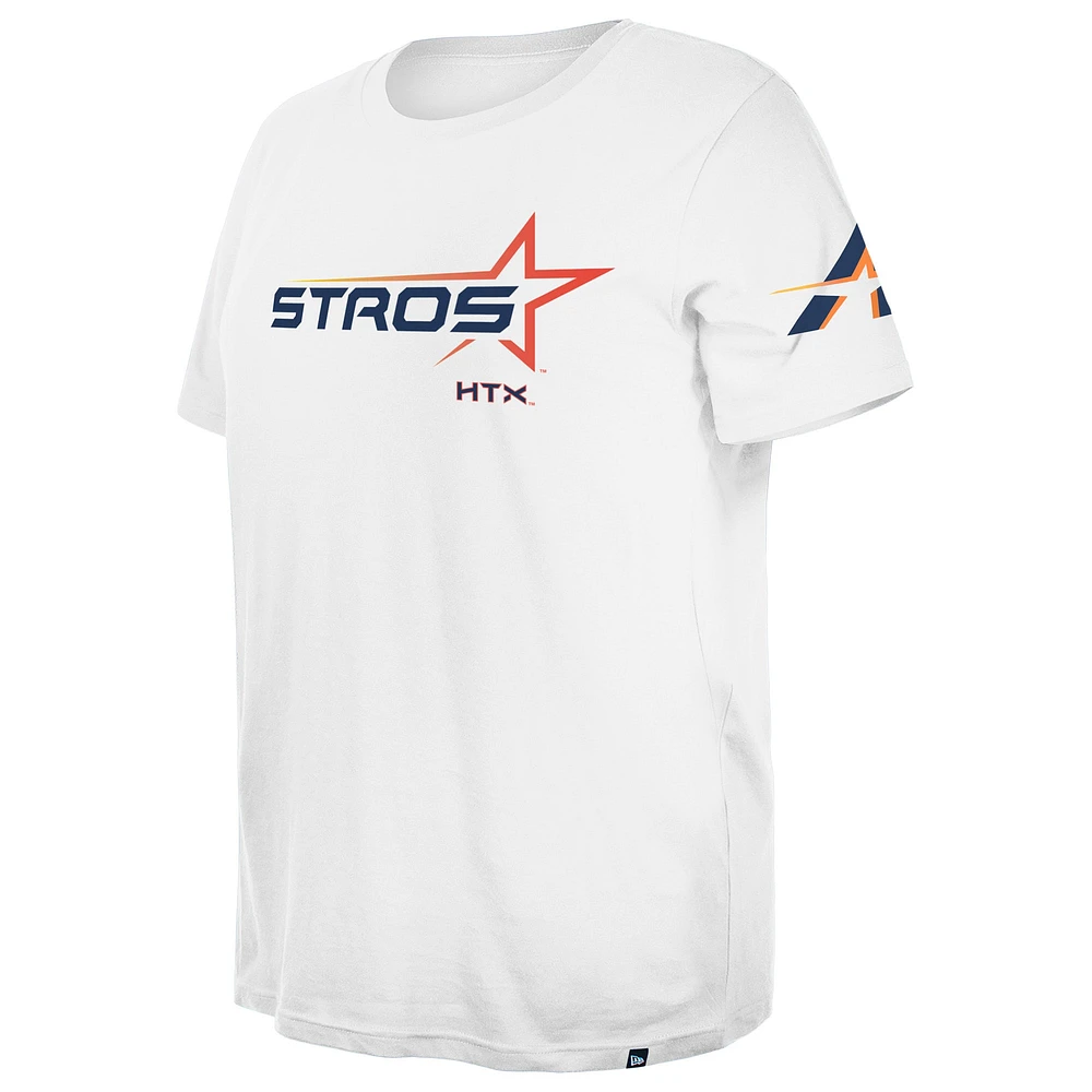 Women's New Era  White Houston Astros 2025 City Connect Plus T-Shirt