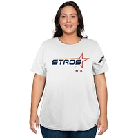 Women's New Era  White Houston Astros 2025 City Connect Plus T-Shirt