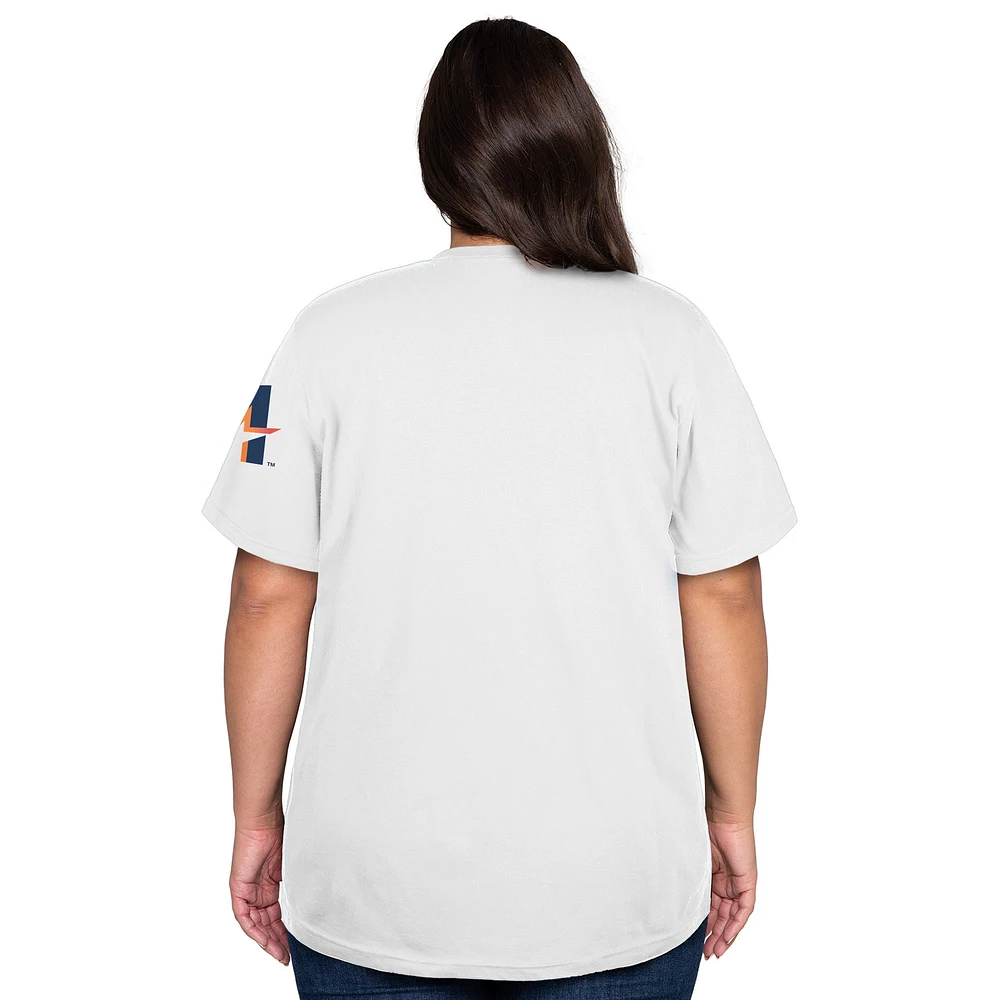 Women's New Era  White Houston Astros 2025 City Connect Plus T-Shirt