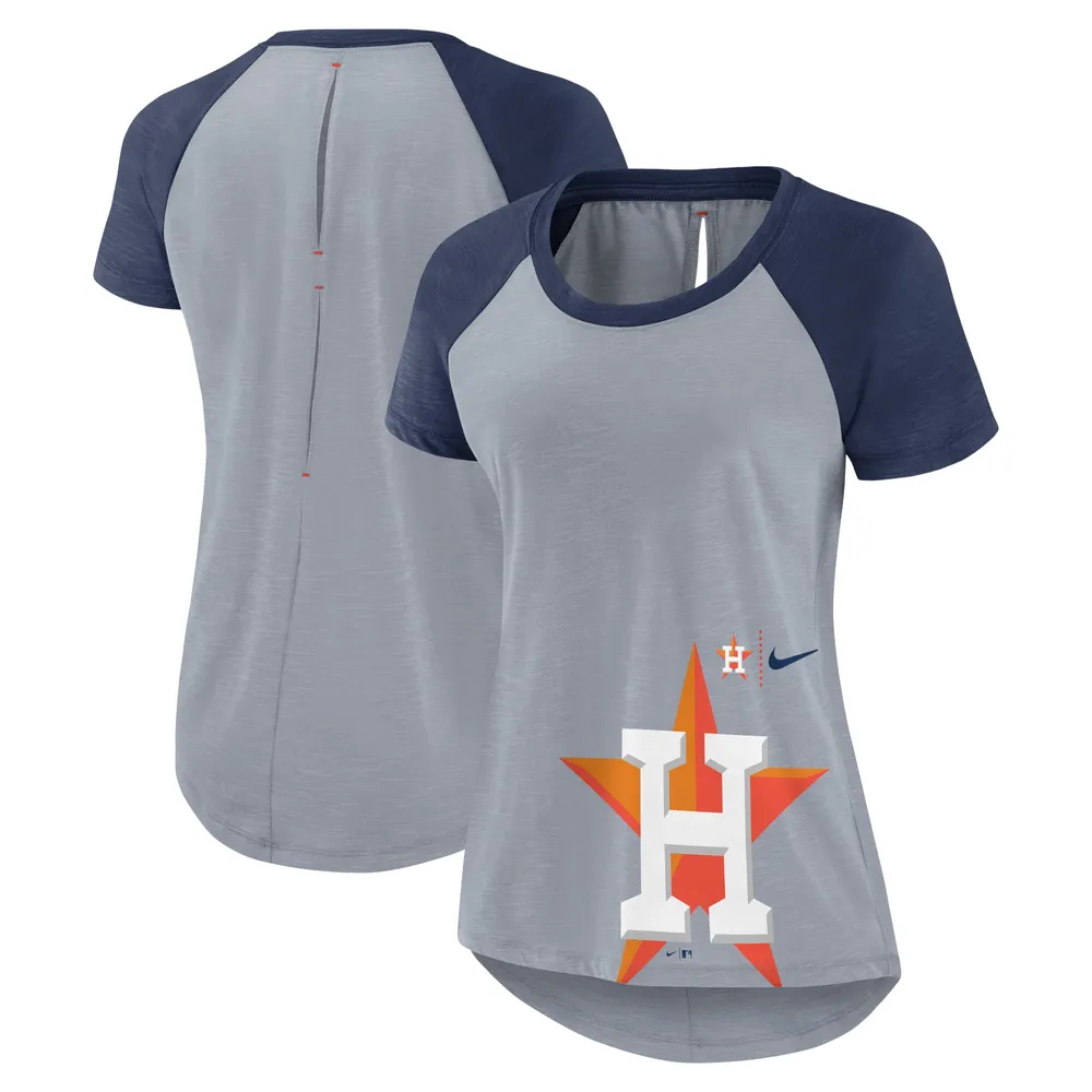 Lids Houston Astros Nike Women's Summer Breeze Raglan Fashion T-Shirt -  Heather Gray