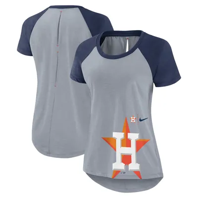 Lids Cleveland Guardians Nike Women's Summer Breeze Raglan Fashion T-Shirt  - Heather Gray