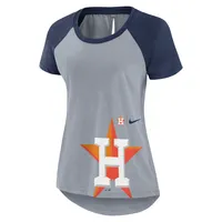 Lids Houston Astros Nike Women's Summer Breeze Raglan Fashion T