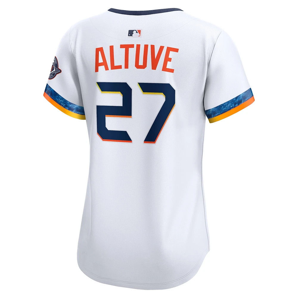 Women's Nike Jose Altuve White Houston Astros 2025 City Connect Limited Jersey