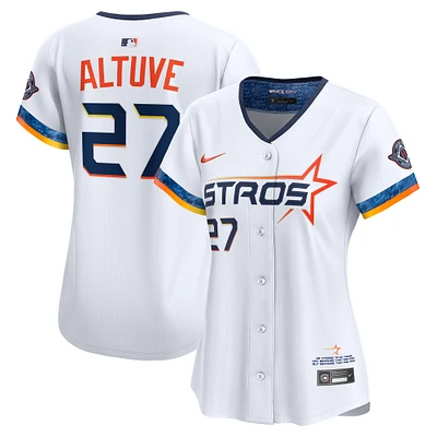 Women's Nike Jose Altuve White Houston Astros 2025 City Connect Limited Jersey