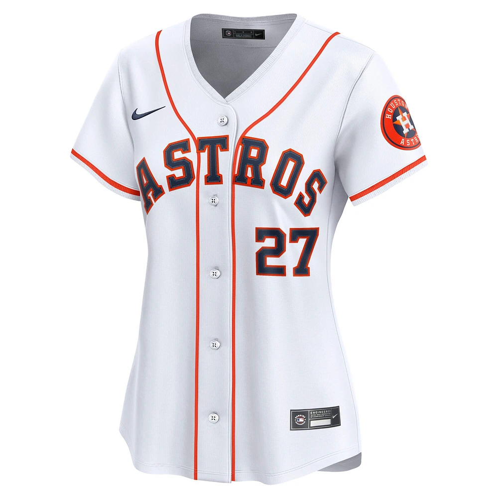 Maillot Nike Jose Altuve blanc domicile des Astros de Houston pour femme