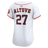 Maillot Nike Jose Altuve blanc domicile des Astros de Houston pour femme