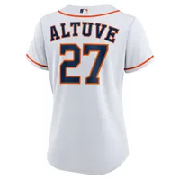 Maillot de joueur Nike Jose Altuve Houston Astros pour femme, réplique à domicile, blanc