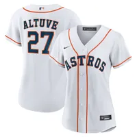 Maillot de joueur Nike Jose Altuve Houston Astros pour femme, réplique à domicile, blanc