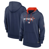 Women's Nike  Navy Houston Astros 2025 City Connect Authentic Collection Performance Pullover Hoodie