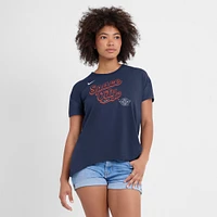 Women's Nike Navy Houston Astros 2025 City Connect Flowy Fashion Tri-Blend Performance T-Shirt