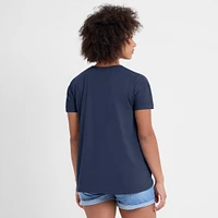 Women's Nike Navy Houston Astros 2025 City Connect Flowy Fashion Tri-Blend Performance T-Shirt