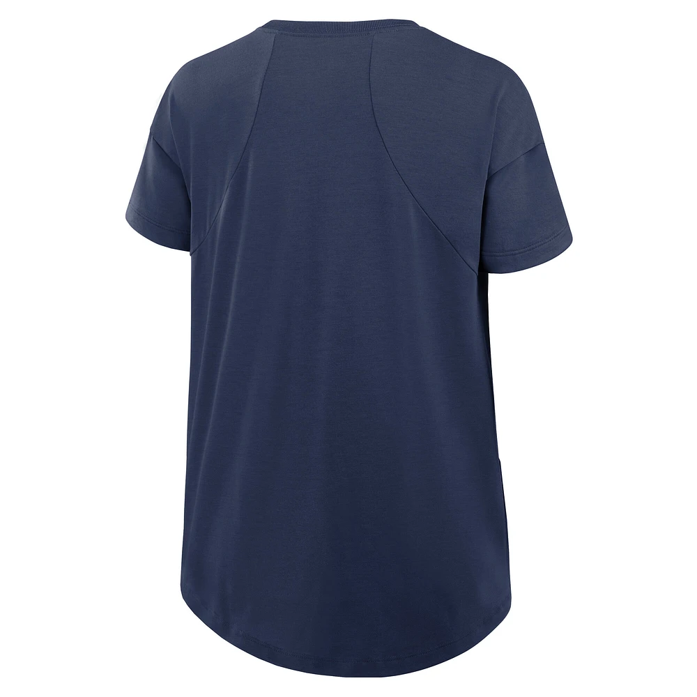 Women's Nike Navy Houston Astros 2025 City Connect Flowy Fashion Tri-Blend Performance T-Shirt