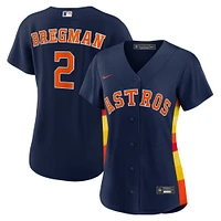 Maillot réplique de joueur alternatif des Astros Houston Nike bleu marine pour femme