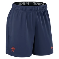 Women's Nike Navy Houston Astros Authentic Collection Knit Shorts