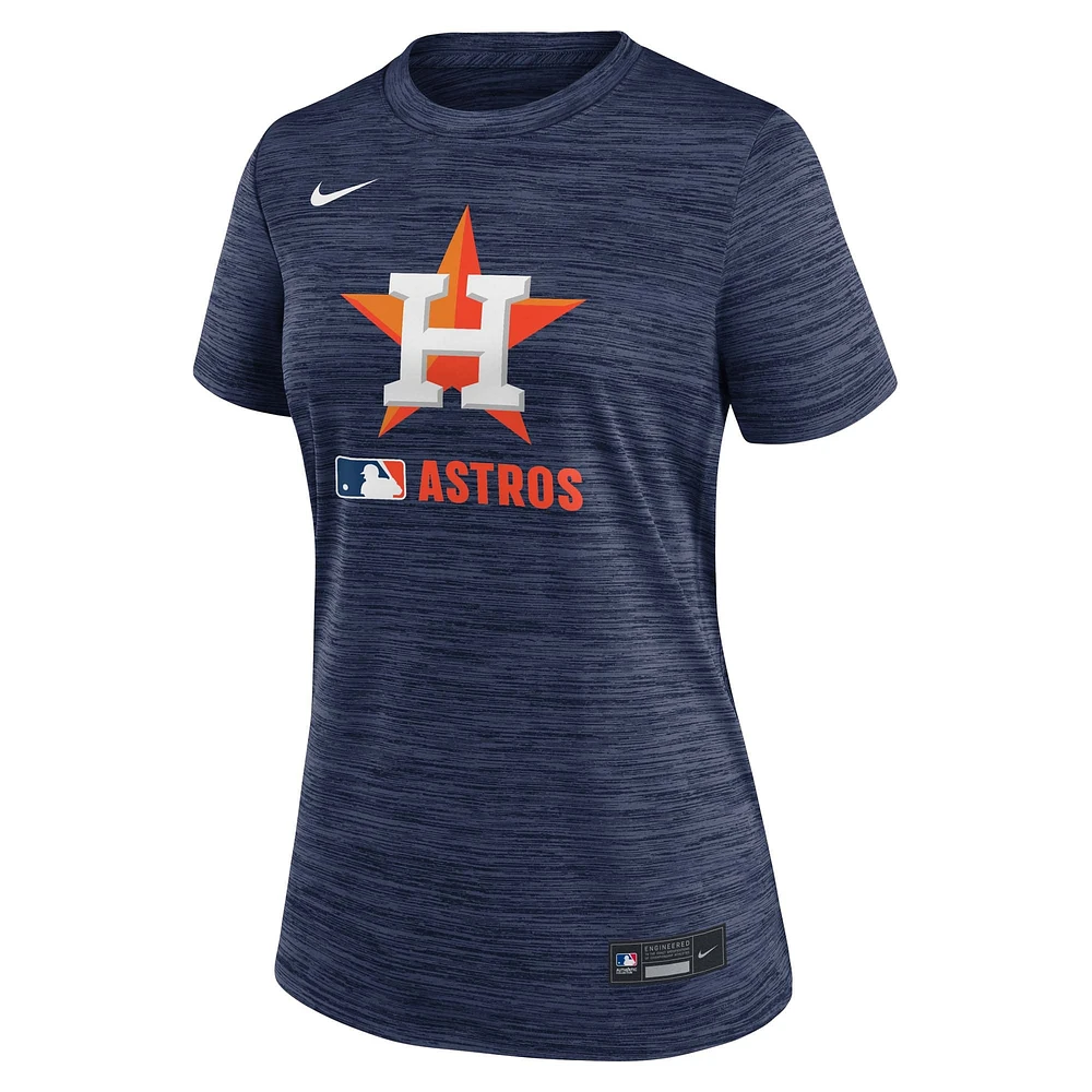 Women's Nike  Navy Houston Astros Authentic Collection Velocity Performance T-Shirt