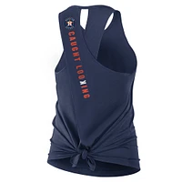 Women's Nike Navy Houston Astros Crisscross Performance Tank Top