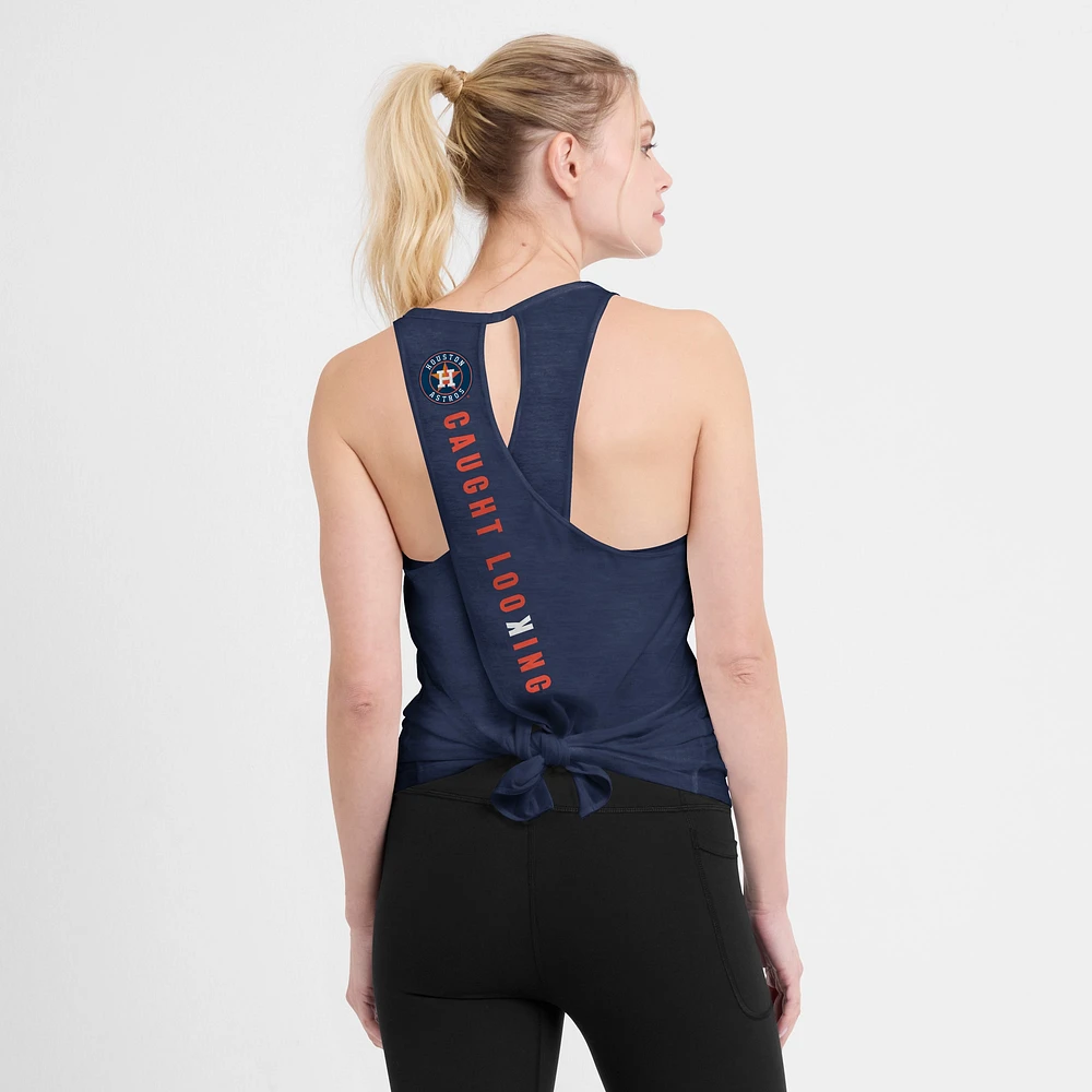 Women's Nike Navy Houston Astros Crisscross Performance Tank Top