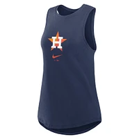 Women's Nike Navy Houston Astros Legacy Icon High Neck Performance Tank Top