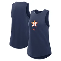 Women's Nike Navy Houston Astros Legacy Icon High Neck Performance Tank Top