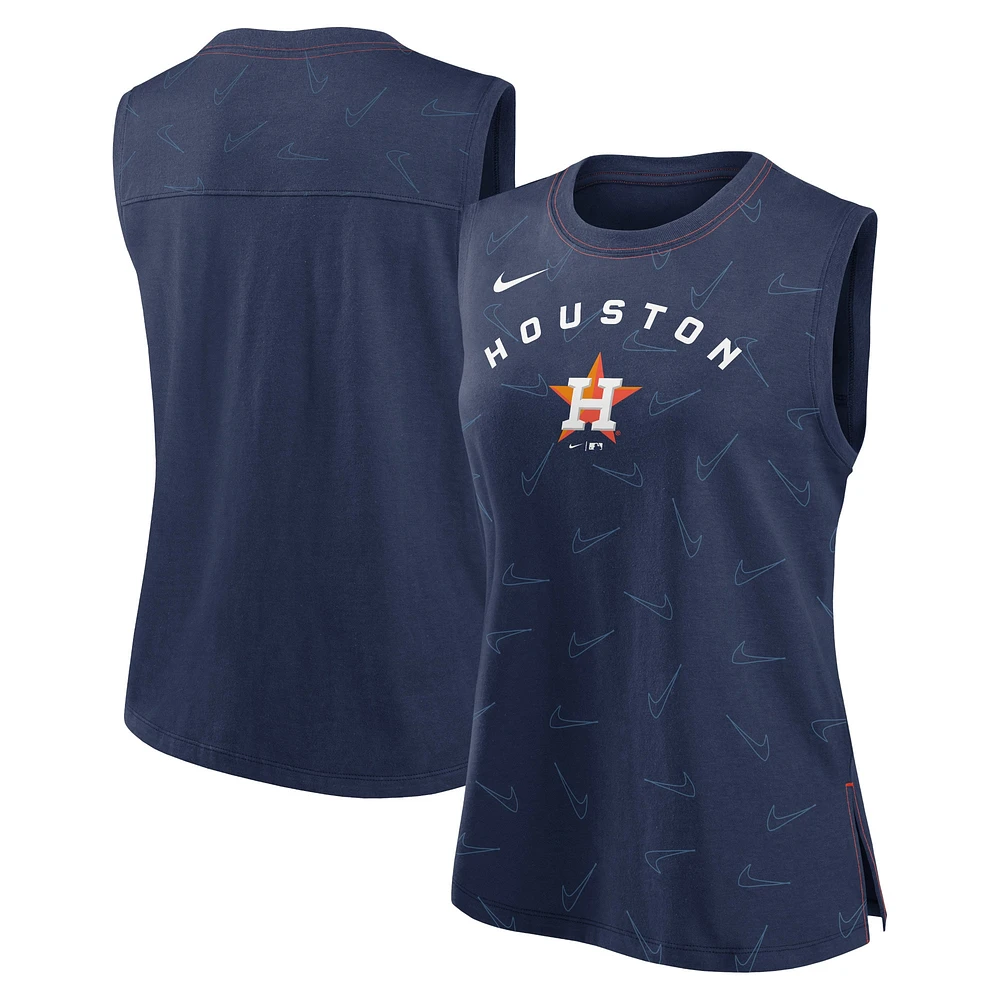 Women's Nike Navy Houston Astros Muscle Play Tank Top