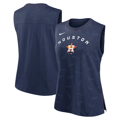 Débardeur Nike Houston Astros Muscle Play pour femme - Bleu marine