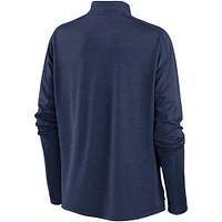 Women's Nike Navy Houston Astros Primetime Raglan Quarter-Zip Top