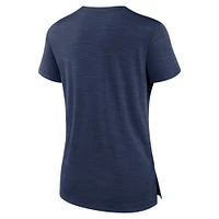 Women's Nike Navy Houston Astros Pure Pride Boxy Performance Notch Neck T-Shirt