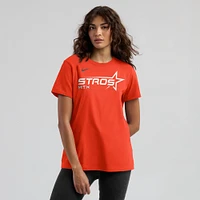 T-shirt Nike orange Houston Astros 2025 City Connect pour femme avec logo