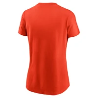 T-shirt Nike orange Houston Astros 2025 City Connect pour femme avec logo