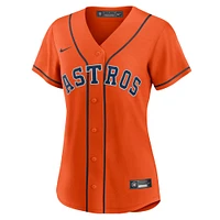 Maillot d'équipe Nike Houston Astros Alternate Replica orange pour femme