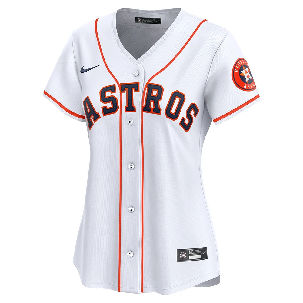 Maillot Nike blanc Houston Astros 2024 Jackie Robinson Day Home Limited pour femme