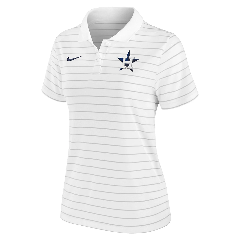 Polo Nike Houston Astros Authentic Collection Victory Performance pour femme - Blanc