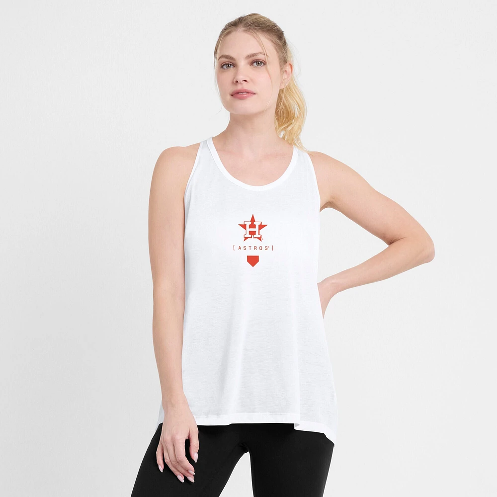 Débardeur Nike blanc Houston Astros Crisscross Performance pour femme
