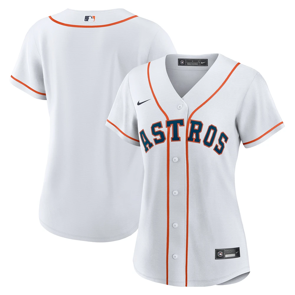 Maillot d'équipe Nike Houston Astros Home Replica pour femme - Blanc