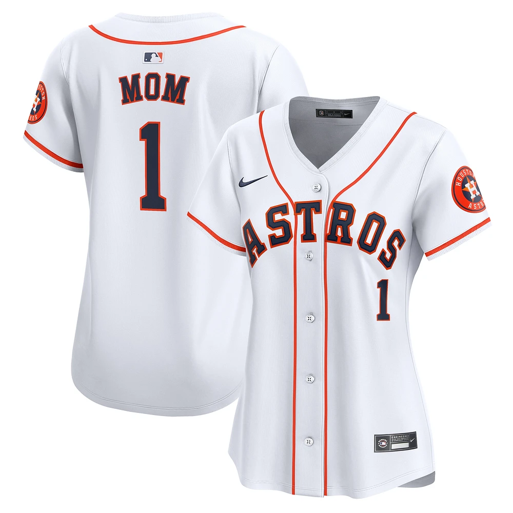 Maillot Nike blanc Houston Astros #1 Mom Home Limited pour femme