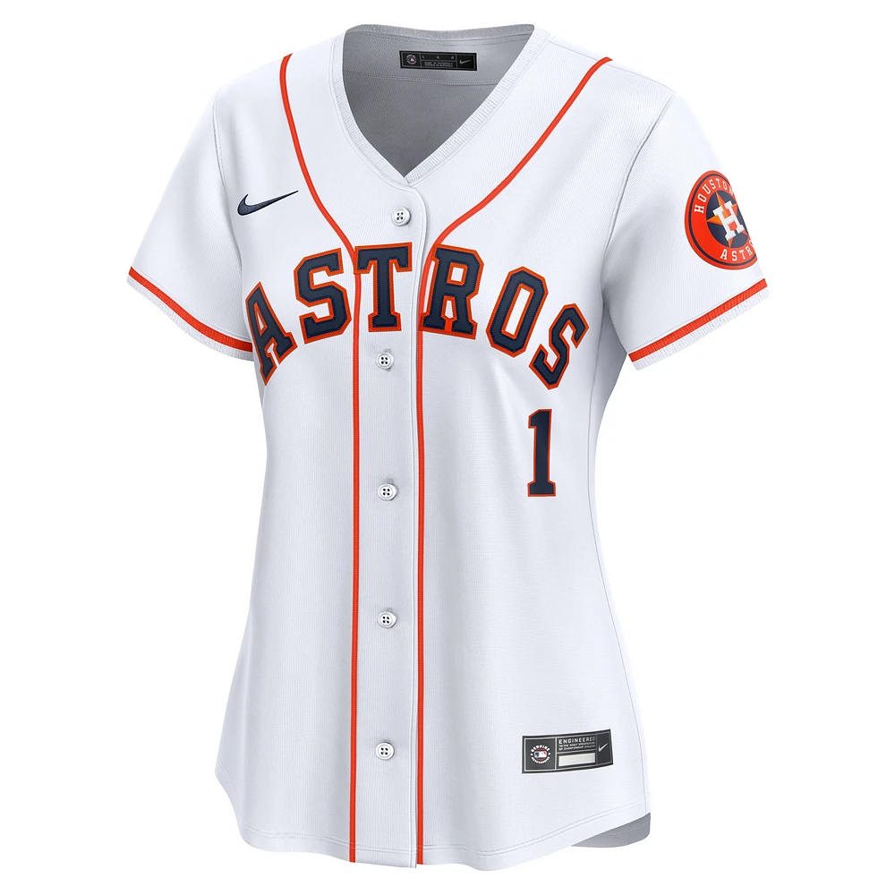 Women's Nike White Houston Astros #1 Mom Home Limited Jersey