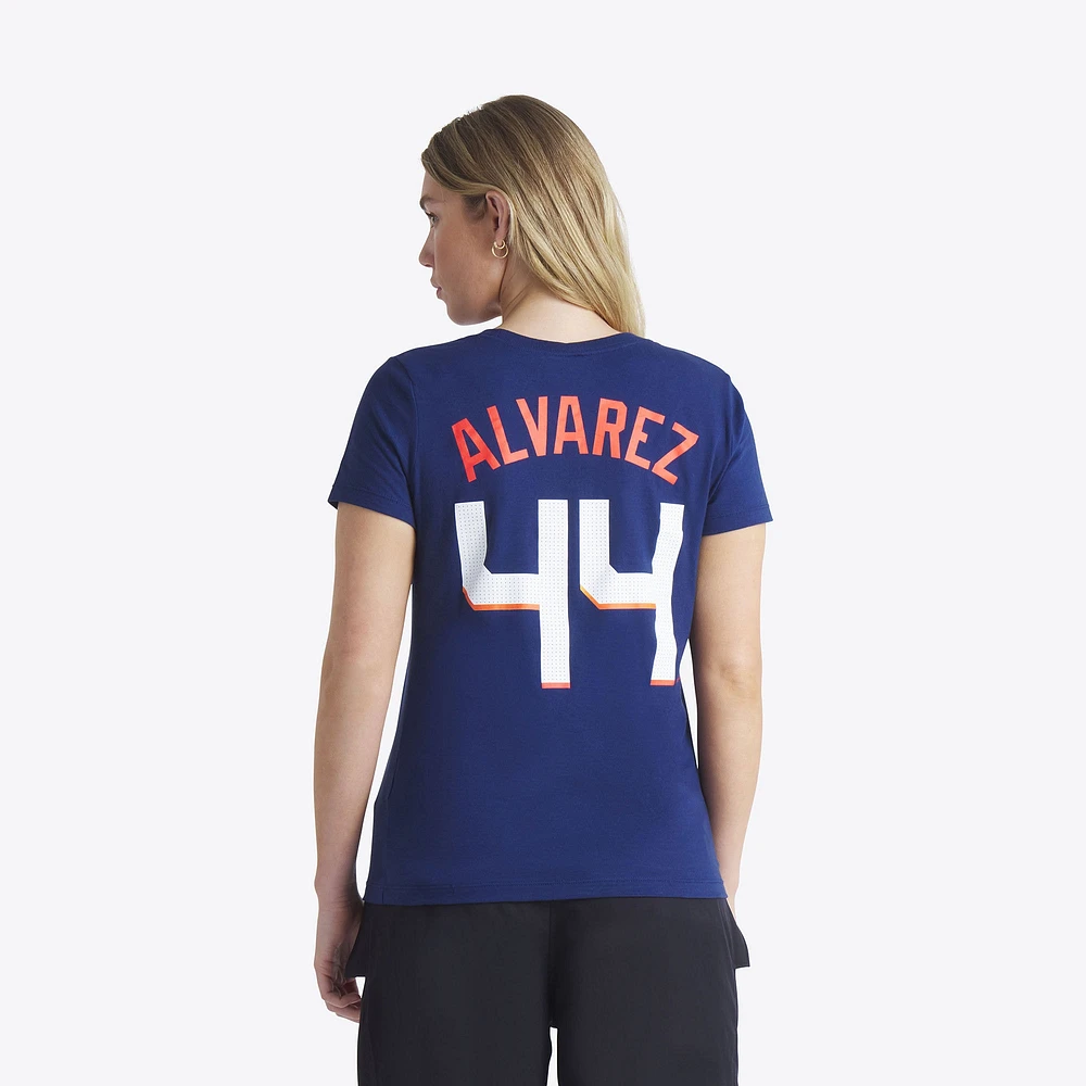 Women's Nike Yordan Alvarez Navy Houston Astros 2025 City Connect Fuse Name & Number T-Shirt