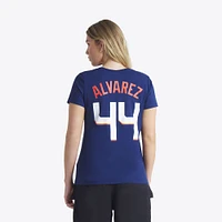 Women's Nike Yordan Alvarez Navy Houston Astros 2025 City Connect Fuse Name & Number T-Shirt
