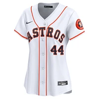 Maillot Nike Yordan Alvarez blanc domicile des Astros de Houston pour femme