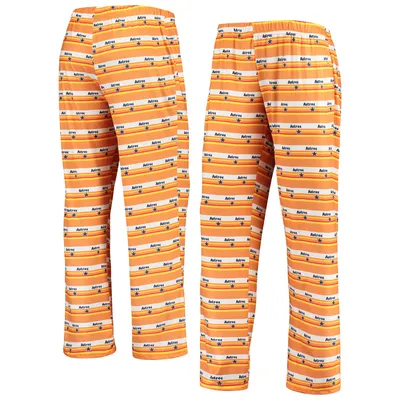 Houston Astros Women's Retro Print Sleep Pants - Orange