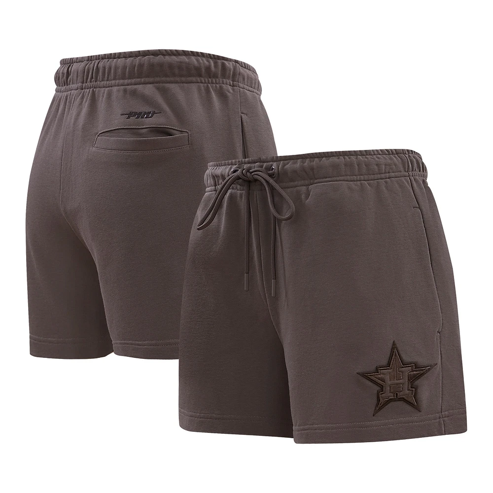 Short en polaire neutre Pro Standard marron des Astros de Houston pour femmes