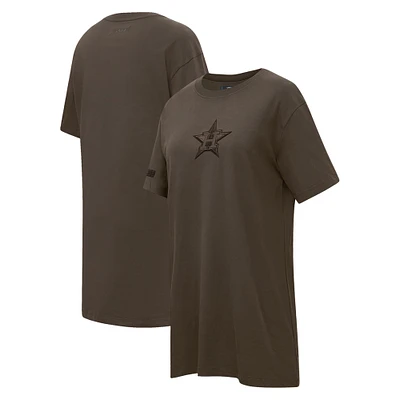 Robe t-shirt neutre Pro Standard marron des Astros de Houston pour femmes