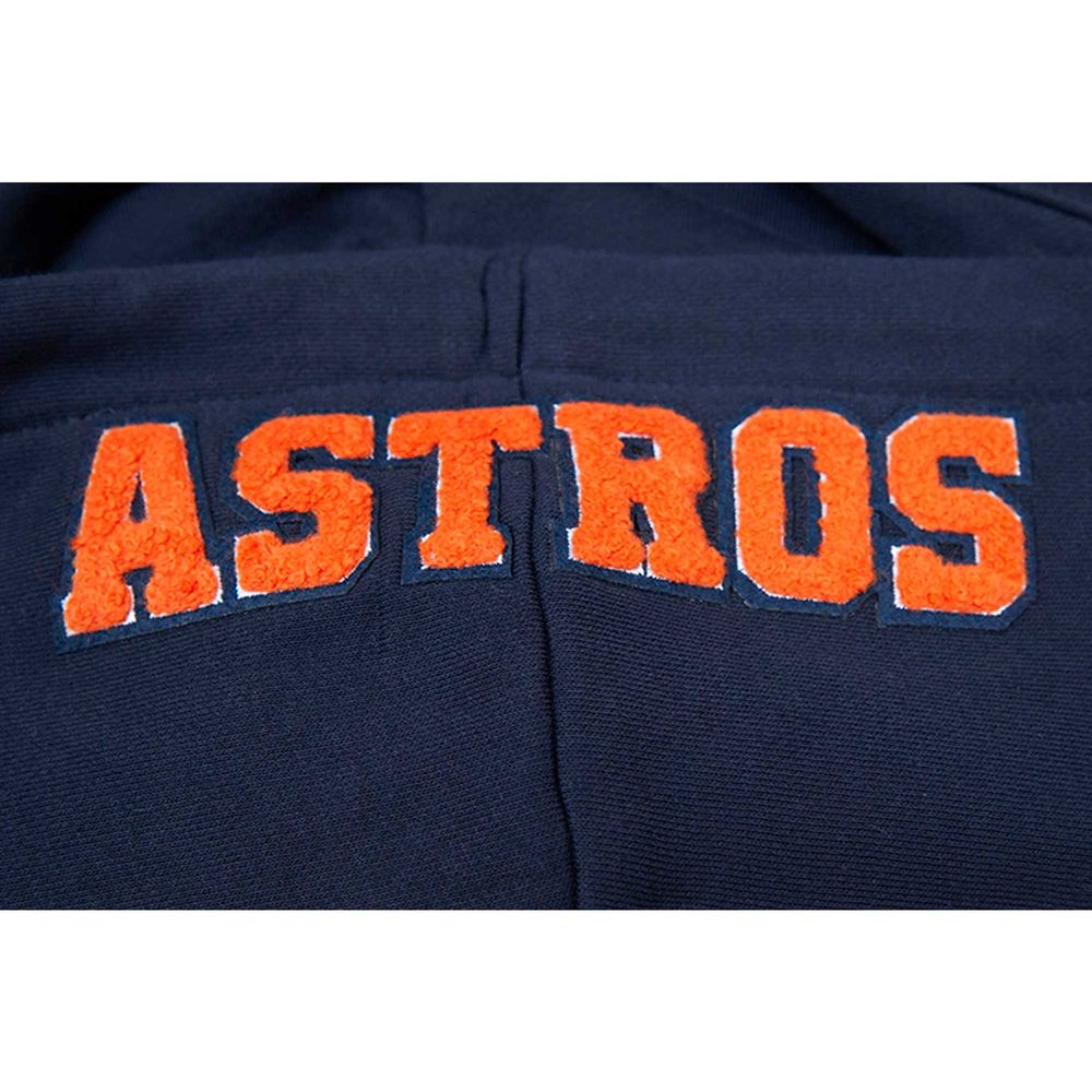 Women's Pro Standard Navy Houston Astros Classic Fleece Pullover Hoodie