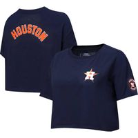 Pro Standard Houston Astros Crop Tee - White - Large