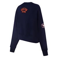 Women's Pro Standard Navy Houston Astros Painted Sky Pullover Sweatshirt