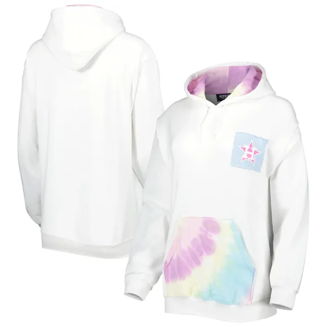 Lids Chicago Cubs Refried Apparel Women's Tie-Dye Pullover Hoodie - White