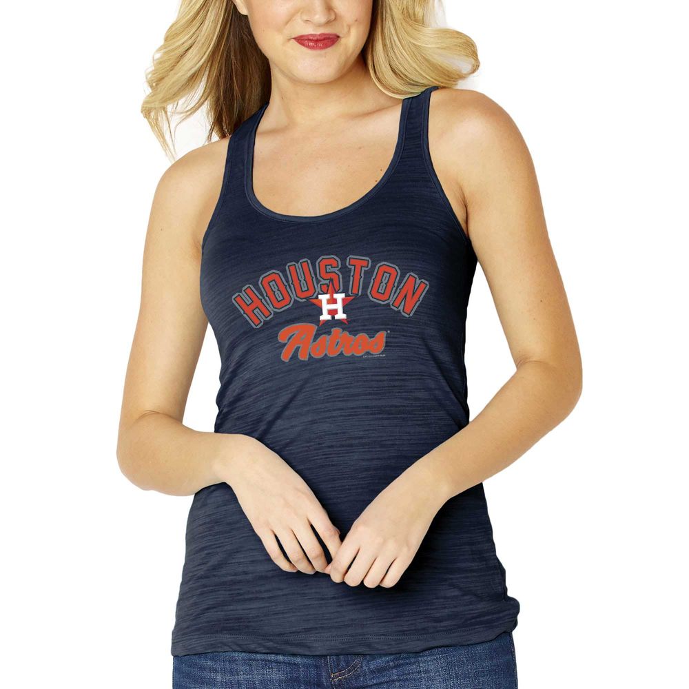 Women's Soft as a Grape Navy Houston Astros Multicount Racerback Tank Top