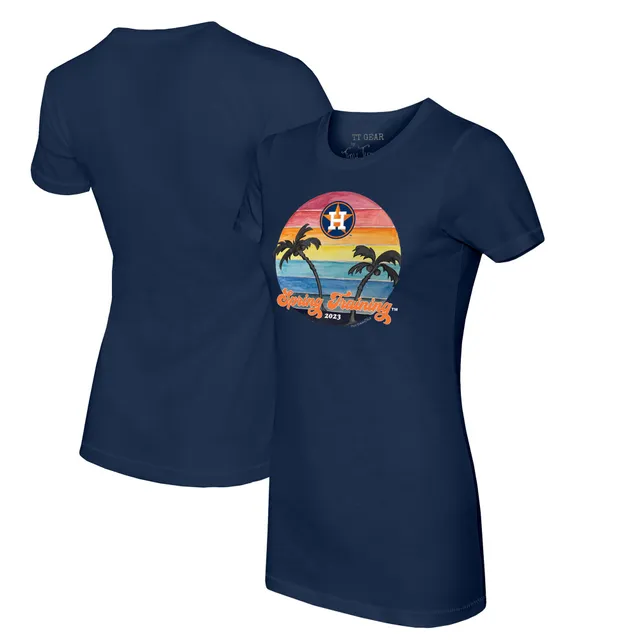 Lids Houston Astros Tiny Turnip Women's Popcorn T-Shirt - Navy