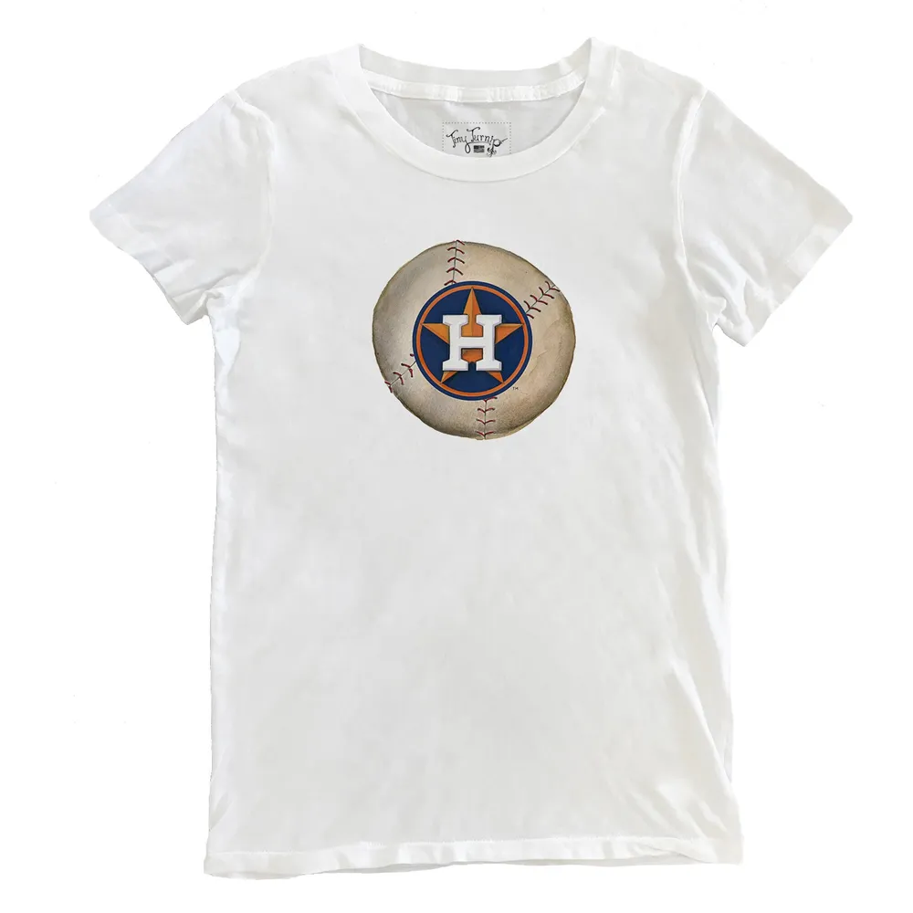 Fanatics Blue and White 3/4 Sleeve Women's Houston Astros T-Shirt Size XL